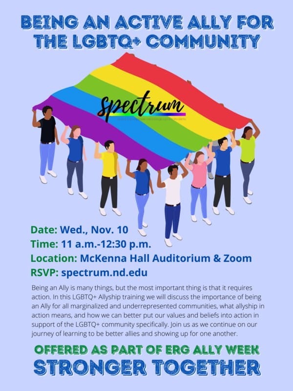 Lgbtq Ally Week Event Poster